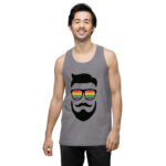 Beared LGBTQ Men’s premium tank top - Image 43