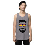 Beared LGBTQ Men’s premium tank top - Image 42