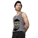 Beared LGBTQ Men’s premium tank top - Image 45