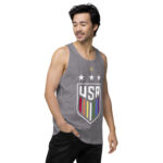 One Nation One Team LGBTQ Men’s premium tank top - Image 39