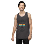 Beared LGBTQ Men’s premium tank top - Image 23