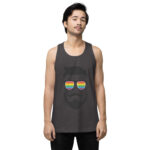 Beared LGBTQ Men’s premium tank top - Image 22