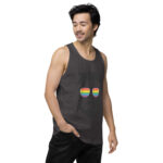 Beared LGBTQ Men’s premium tank top - Image 24