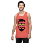 Beared LGBTQ Men’s premium tank top - Image 38