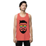 Beared LGBTQ Men’s premium tank top - Image 37