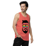 Beared LGBTQ Men’s premium tank top - Image 39