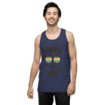 Beared LGBTQ Men’s premium tank top - Image 28