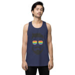 Beared LGBTQ Men’s premium tank top - Image 27