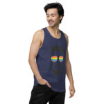 Beared LGBTQ Men’s premium tank top - Image 29