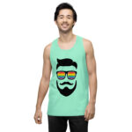 Beared LGBTQ Men’s premium tank top - Image 58