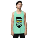 Beared LGBTQ Men’s premium tank top - Image 57