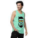 Beared LGBTQ Men’s premium tank top - Image 59