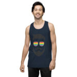 Beared LGBTQ Men’s premium tank top - Image 18