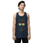 Beared LGBTQ Men’s premium tank top - Image 17