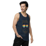 Beared LGBTQ Men’s premium tank top - Image 19