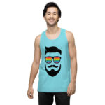 Beared LGBTQ Men’s premium tank top - Image 53