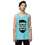 Beared LGBTQ Men’s premium tank top - Image 52