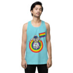 Astronaut For LGBTBQ Men’s premium tank top - Image 52