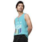 One Nation One Team LGBTQ Men’s premium tank top - Image 50