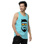 Beared LGBTQ Men’s premium tank top - Image 54