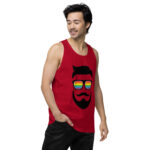 Beared LGBTQ Men’s premium tank top - Image 14
