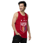 One Nation One Team LGBTQ Men’s premium tank top - Image 9