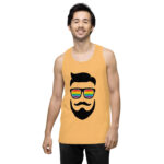 Beared LGBTQ Men’s premium tank top - Image 48