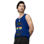 Beared LGBTQ Men’s premium tank top - Image 10