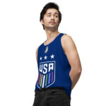 One Nation One Team LGBTQ Men’s premium tank top - Image 5