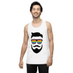 Beared LGBTQ Men’s premium tank top - Image 62
