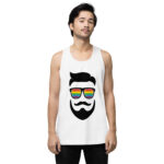 Beared LGBTQ Men’s premium tank top
