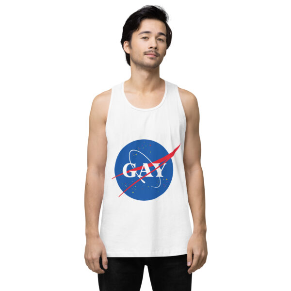 Gay in Universe Men’s premium tank top