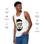 Beared LGBTQ Men’s premium tank top - Image 3