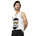 Beared LGBTQ Men’s premium tank top - Image 64