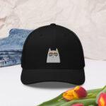White Cat Trucker Cap - Image 3