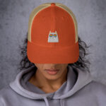White Cat Trucker Cap - Image 5