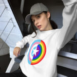 Captain Supports LGBTQ Unisex Sweatshirt - Image 10