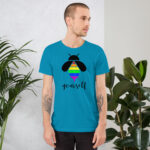 Be Yourself LGBTQ Funny Rainbow Bee Short-Sleeve Unisex T-Shirt - Image 28