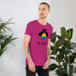 Be Yourself LGBTQ Funny Rainbow Bee Short-Sleeve Unisex T-Shirt - Image 21