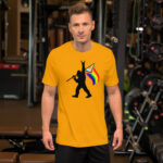 Big Foot with LGBTQ Flag Short-Sleeve Unisex T-Shirt - Image 22