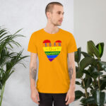 Born this Awesome LGBTQ Short-Sleeve Unisex T-Shirt - Image 46