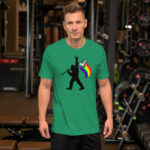 Big Foot with LGBTQ Flag Short-Sleeve Unisex T-Shirt - Image 18