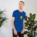 Be Yourself LGBTQ Funny Rainbow Bee Short-Sleeve Unisex T-Shirt - Image 17